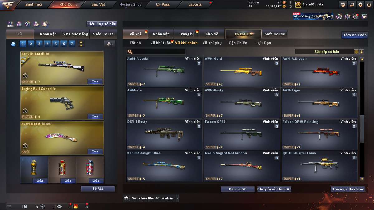 shop acc cf uy tin gia re